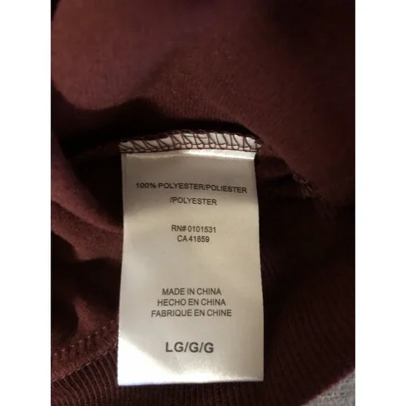 Women's Coca-Cola Graphic Burgundy Red Zip Up Crop Jacket Size Large - Picture 5 of 5